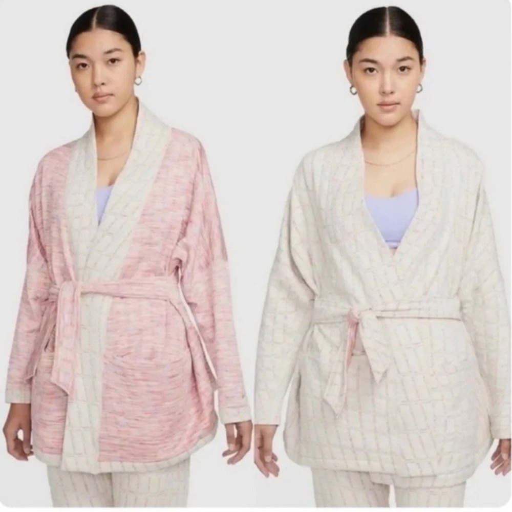 Nike Yoga Therma-FIT‎ Luxe REVERSIBLE Quilted Kimono Jacket 1X NWT DX6375-104